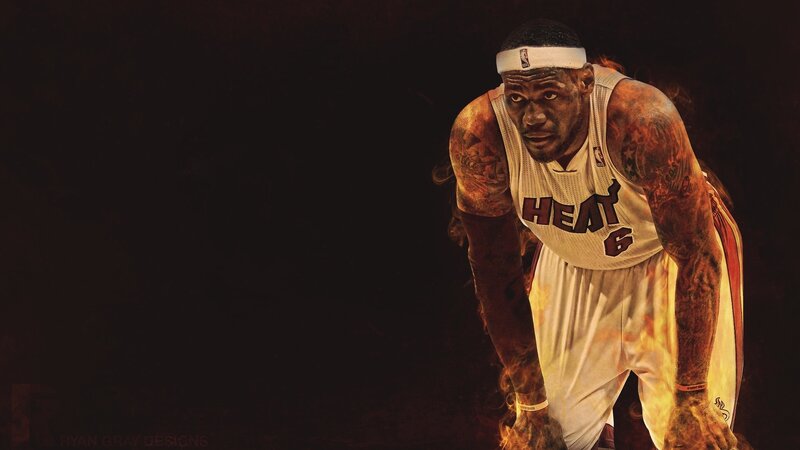 Basketball Player in Uniform — Black, Dramatic, Digital Art