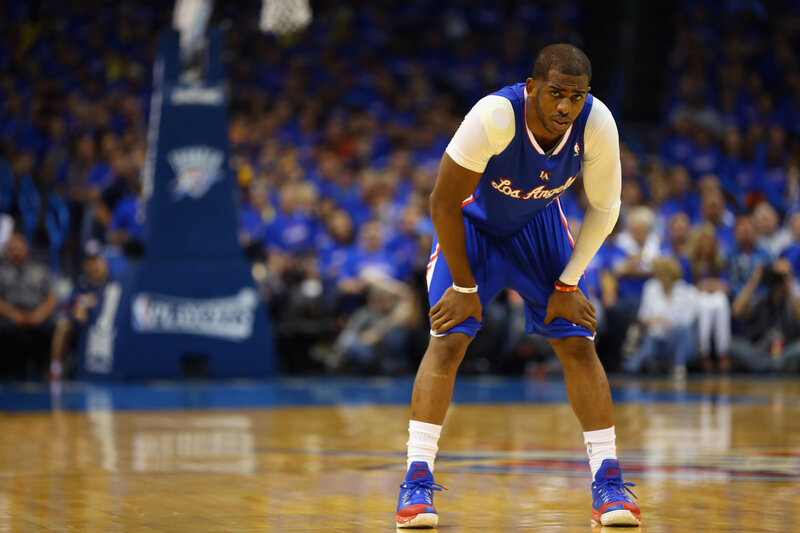 Basketball Player in Uniform — Blue, Focused