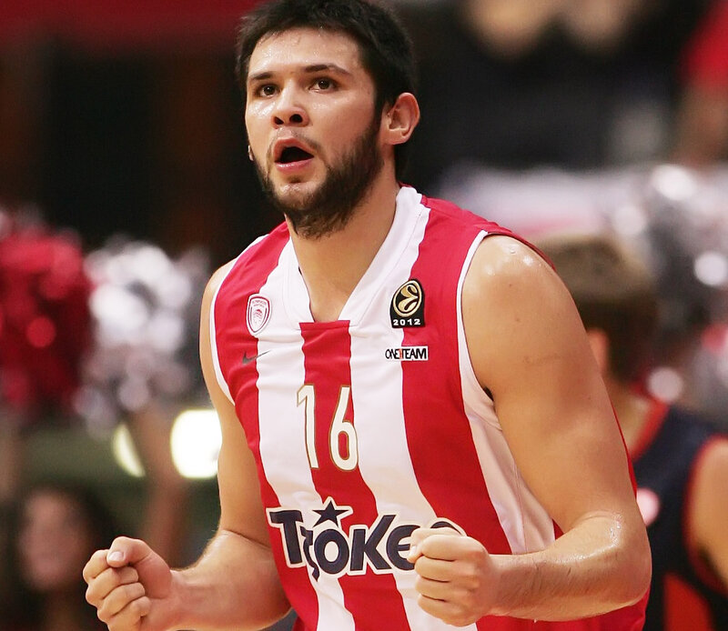 Basketball Player in Uniform — Red, Intense