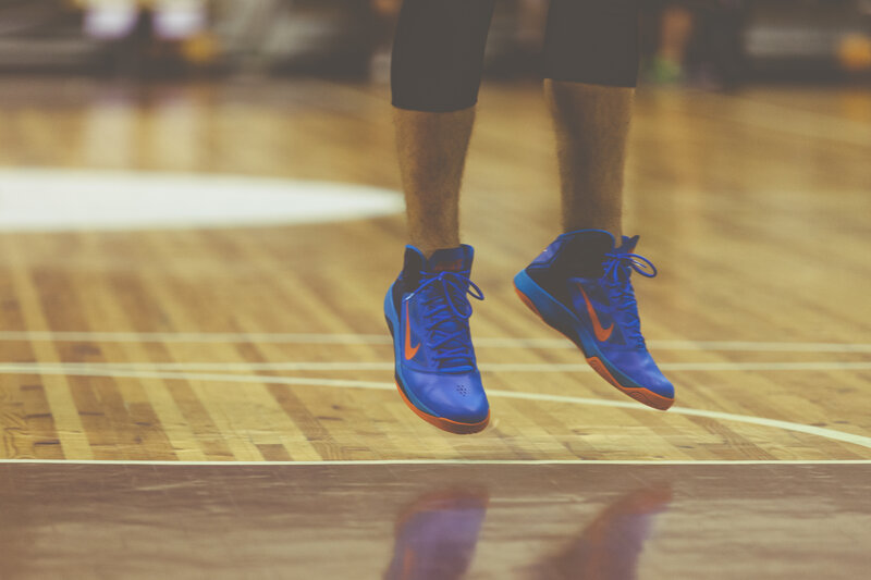 basketball player jumping