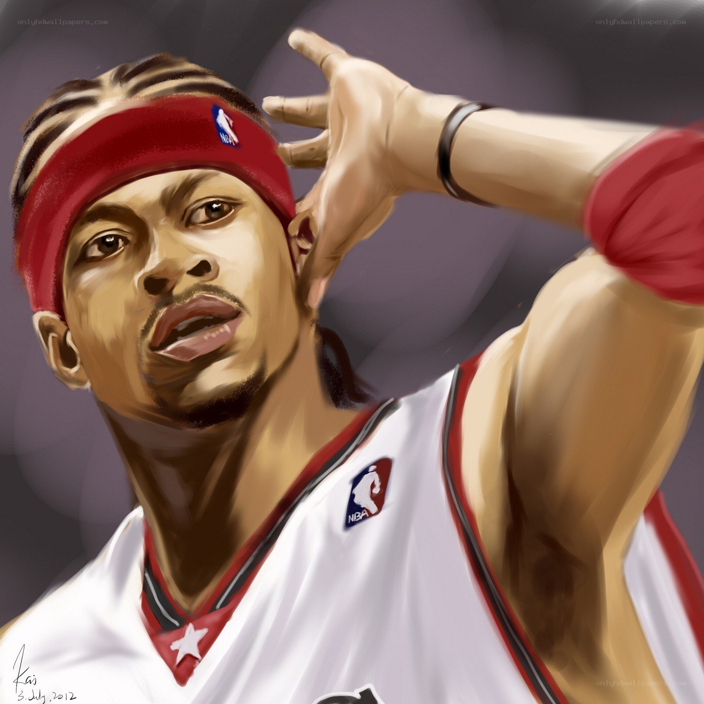 basketball player portrait