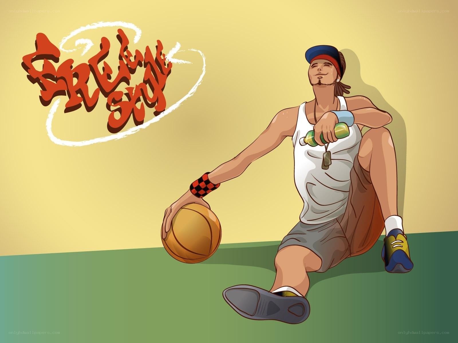 basketball player resting