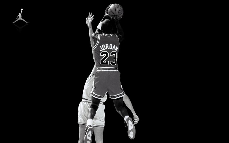 Basketball Player Shooting — Black, Dramatic, Photograph
