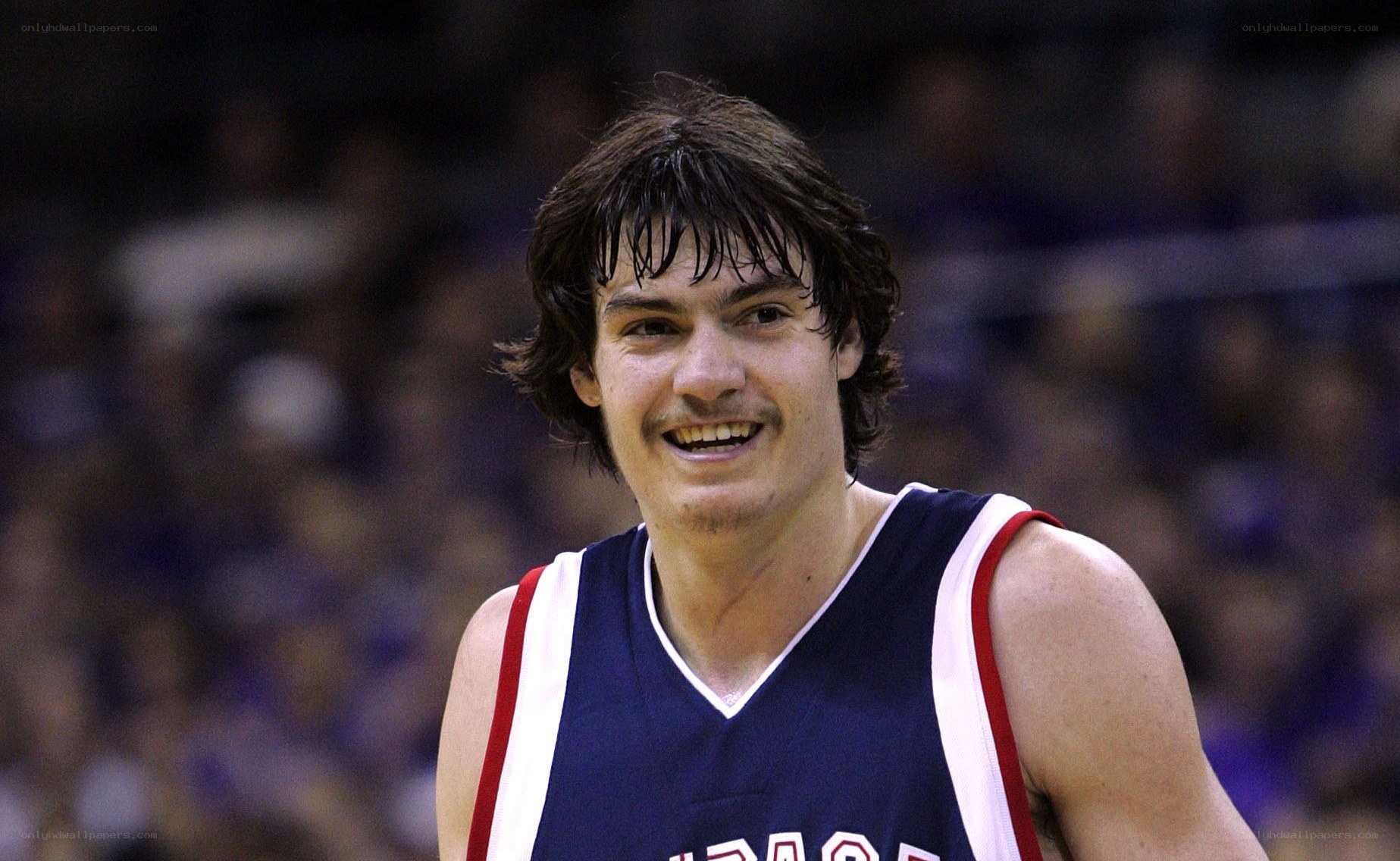 basketball player smiling