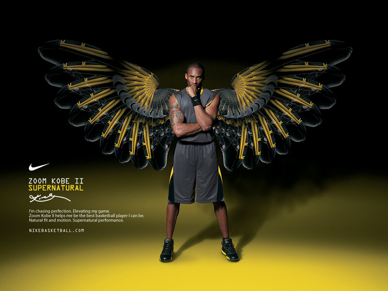 Basketball Player with Wings — Black