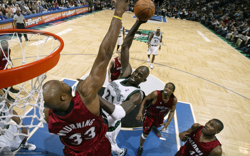 Basketball Players at Hoop