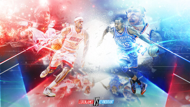 Basketball Players in Action — Red, Dramatic