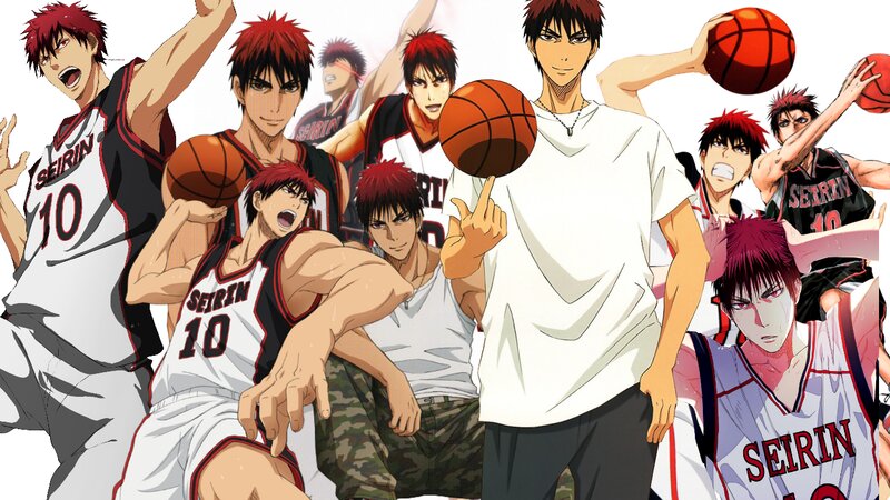 Basketball Players in Action — Red, Energetic