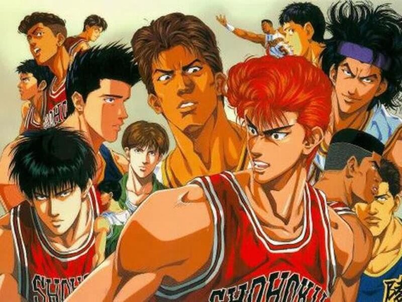 Basketball Players in Uniform — Red