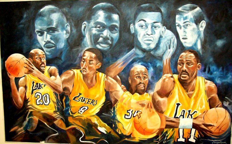 Basketball Players in Yellow Jerseys