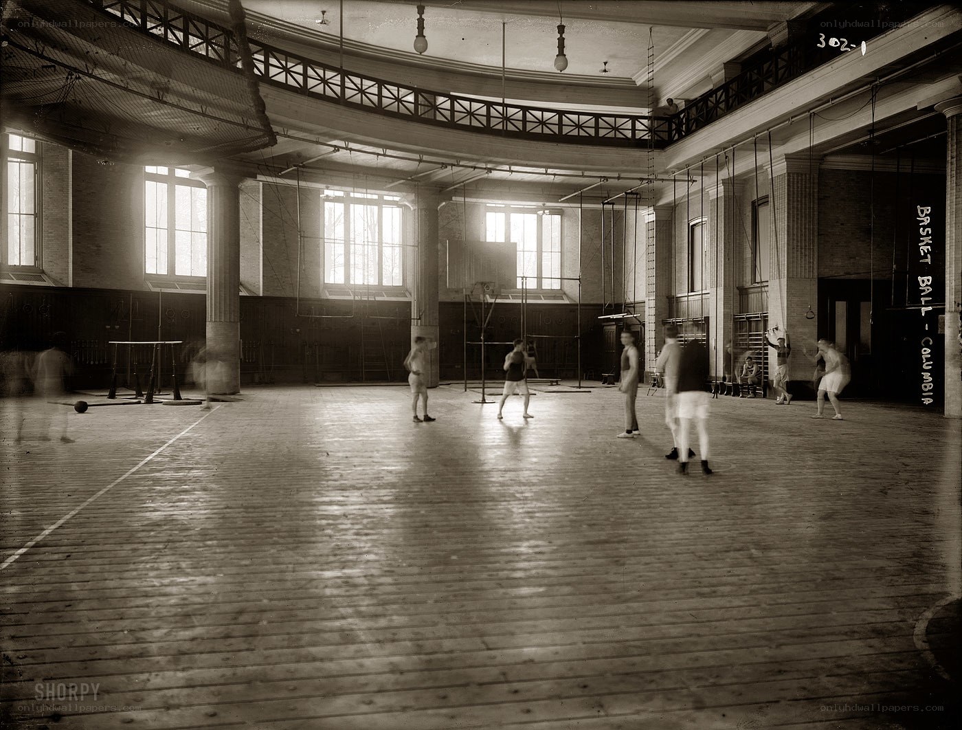 Basketball practice at Columbia