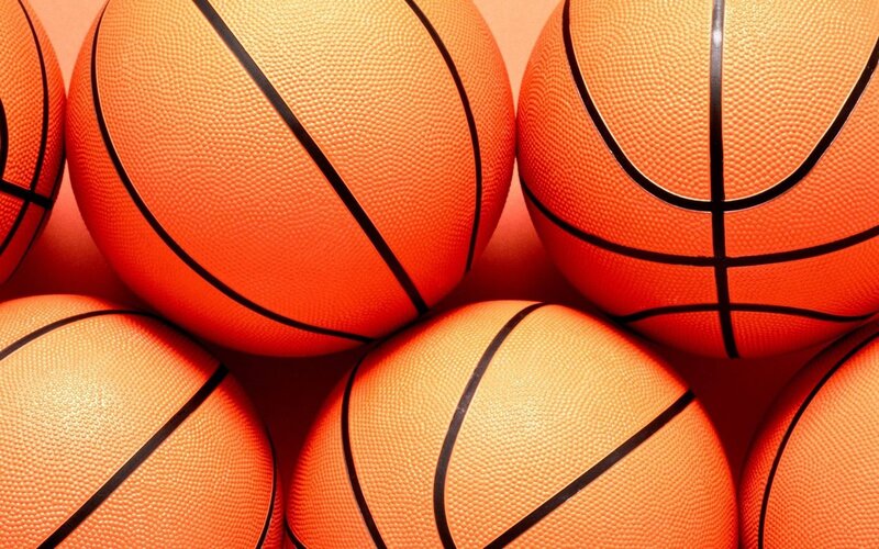 Basketballs in a Pile — Orange