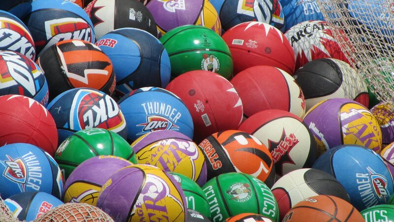 Basketballs in Net