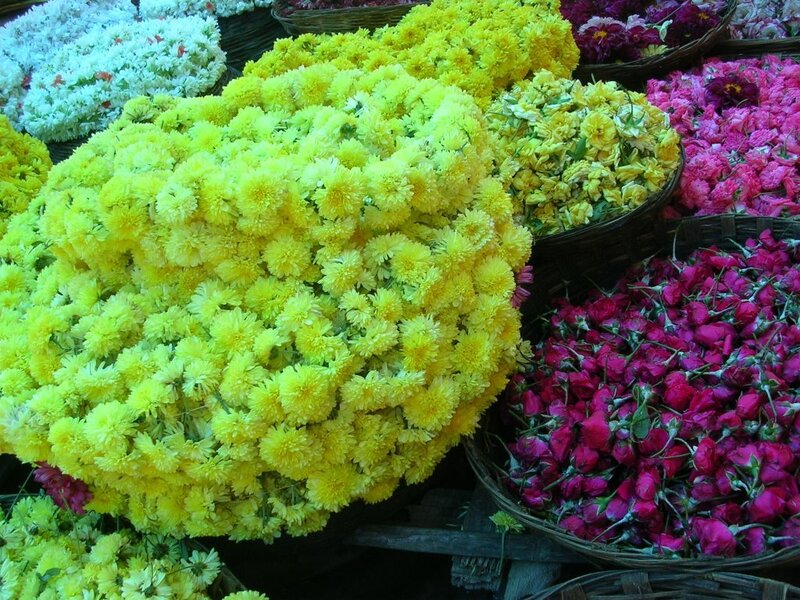 Baskets of Fresh Flowers