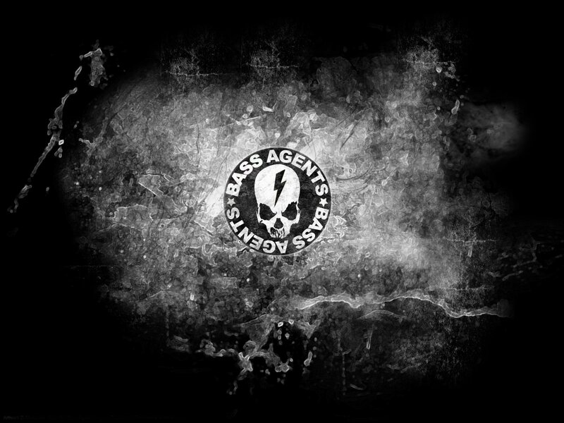Bass Agents logo on grunge background