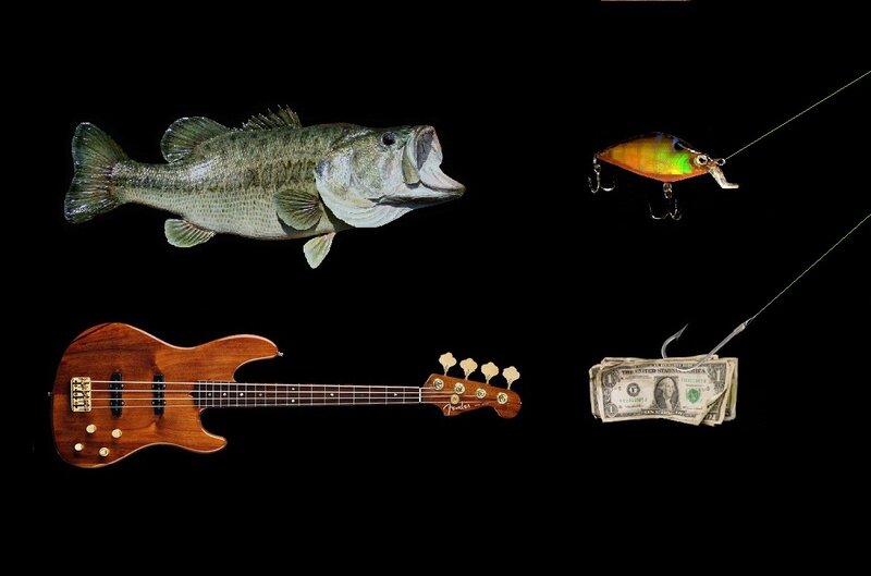 Bass Fish and Bass Guitar