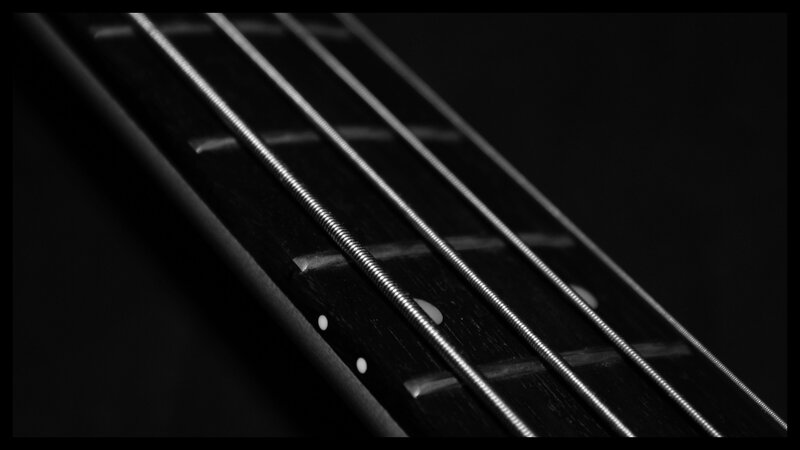 Bass Guitar Fretboard — Black