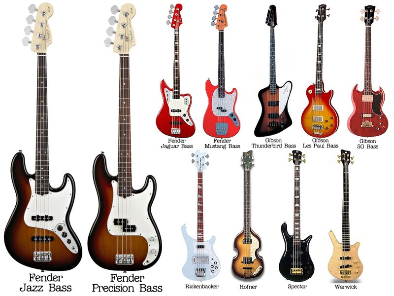 Bass guitar models comparison