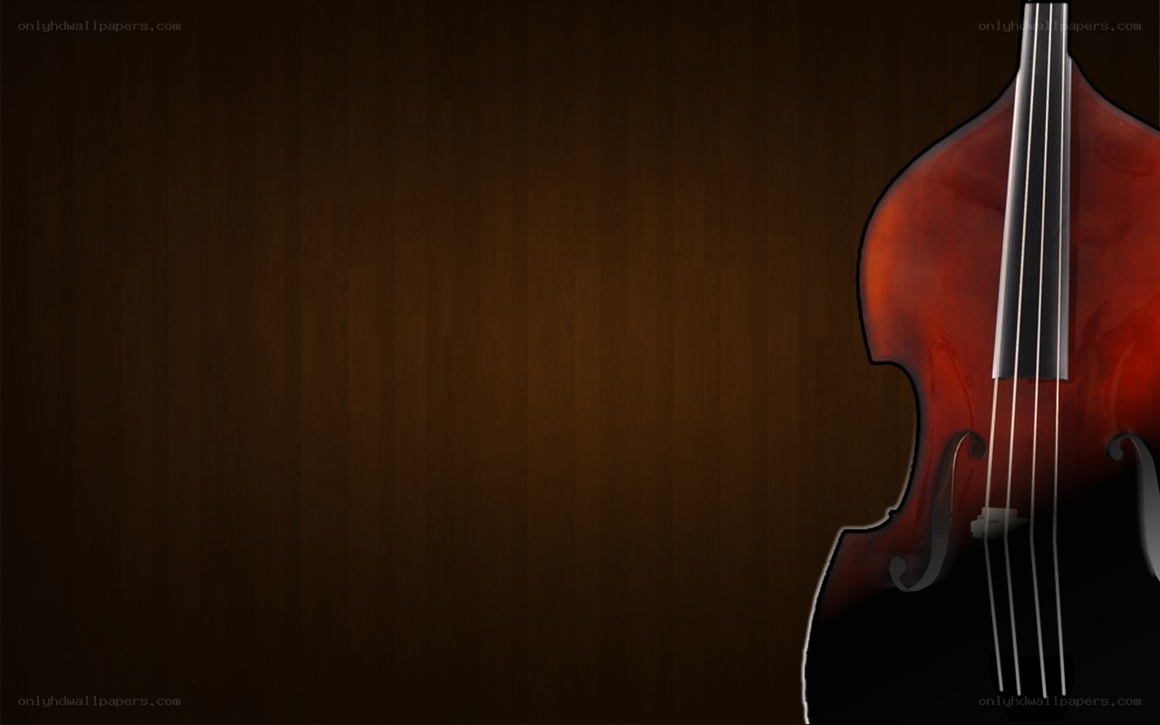 bass guitar on wood background