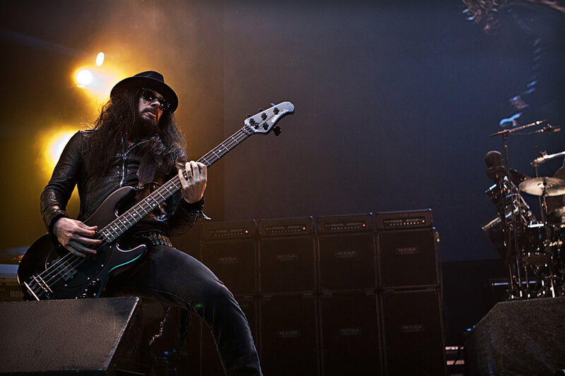 Bass Guitarist on Stage