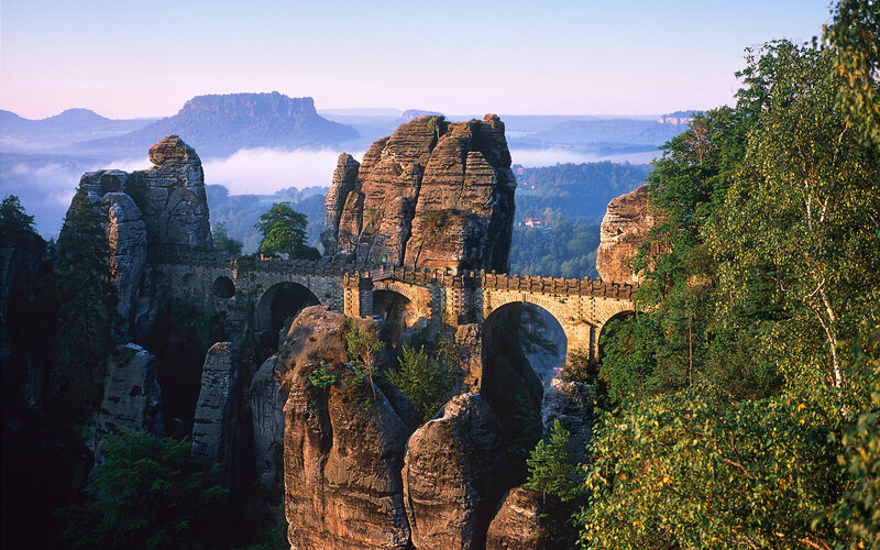 Bastei Bridge in Saxon Switzerland