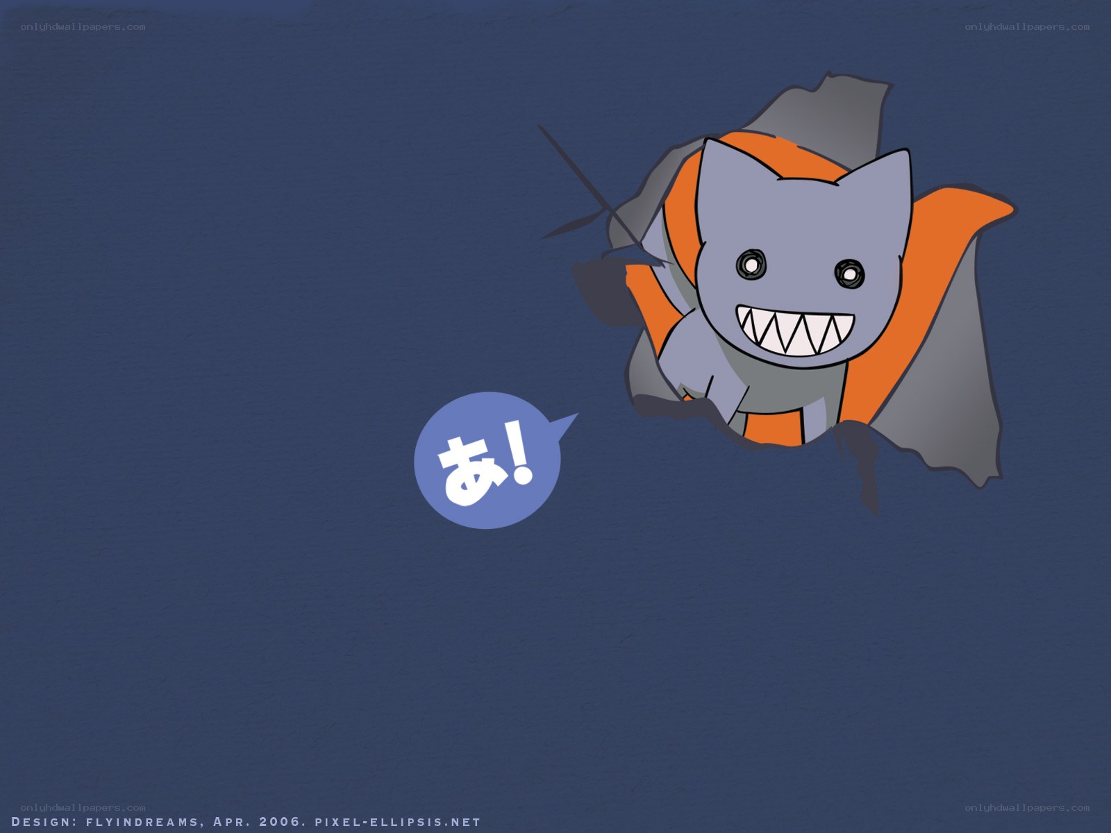 bat character with speech bubble
