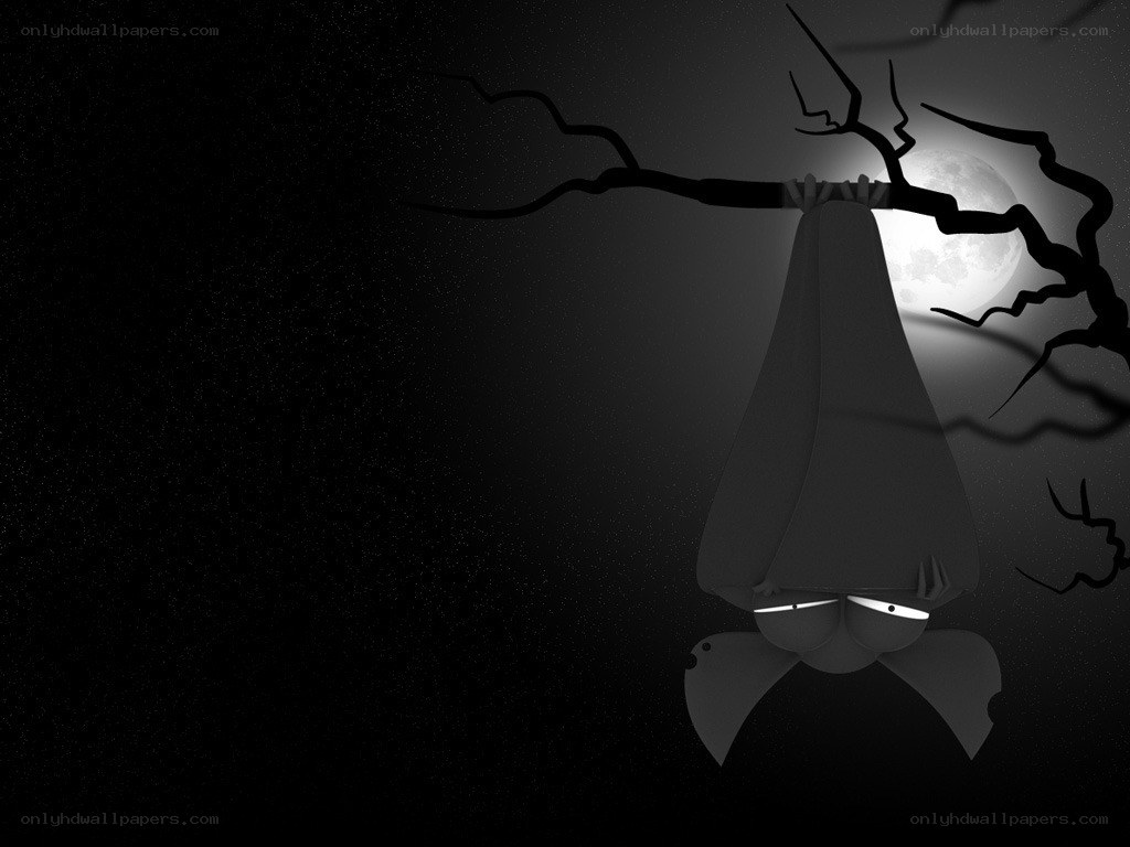 bat hanging from tree