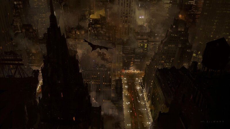 Bat-shaped Silhouette Flying