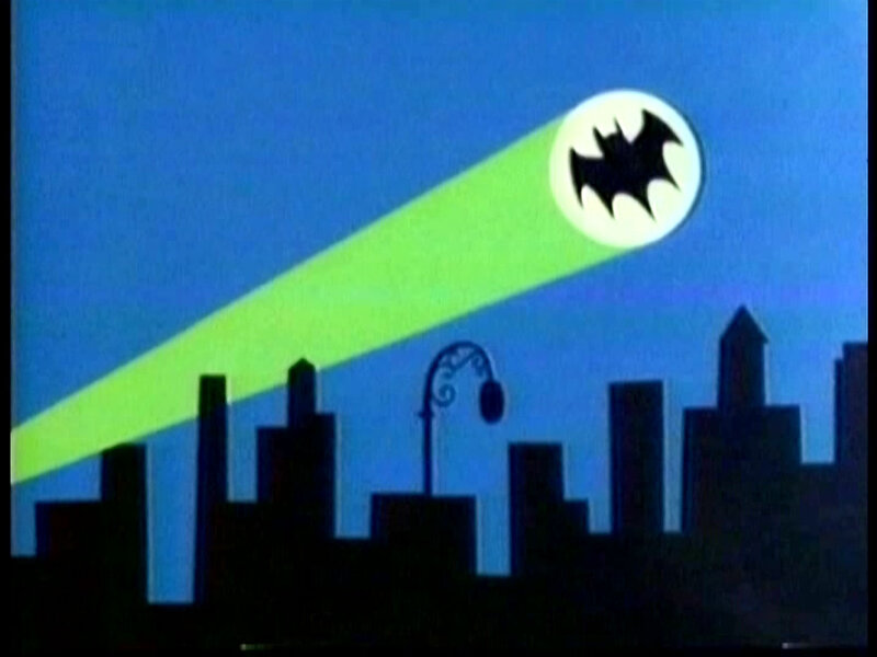 Bat-signal in Night Sky