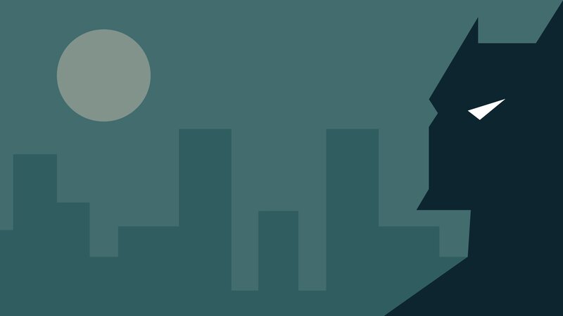 Bat Silhouette in City