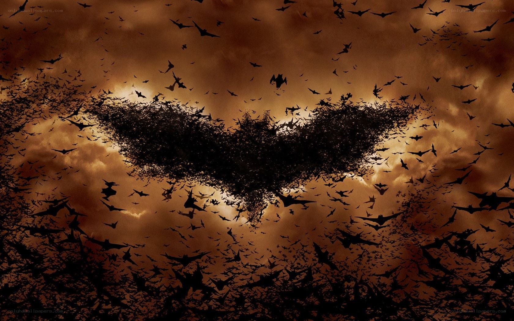 bat symbol formed by bats