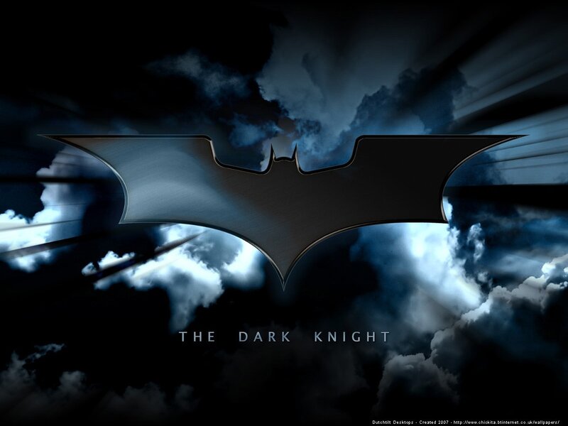 Bat Symbol in Clouds — Black