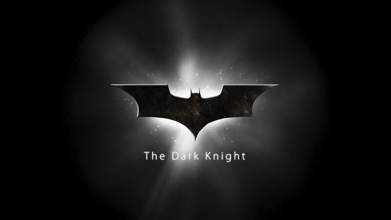 Bat Symbol Logo — Black, Dramatic, Digital Art, Light Rays
