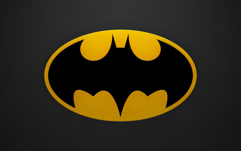 Bat Symbol Logo — Black, Minimalist, Vector Art