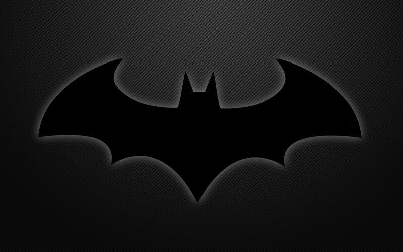 Bat Symbol Logo — Black