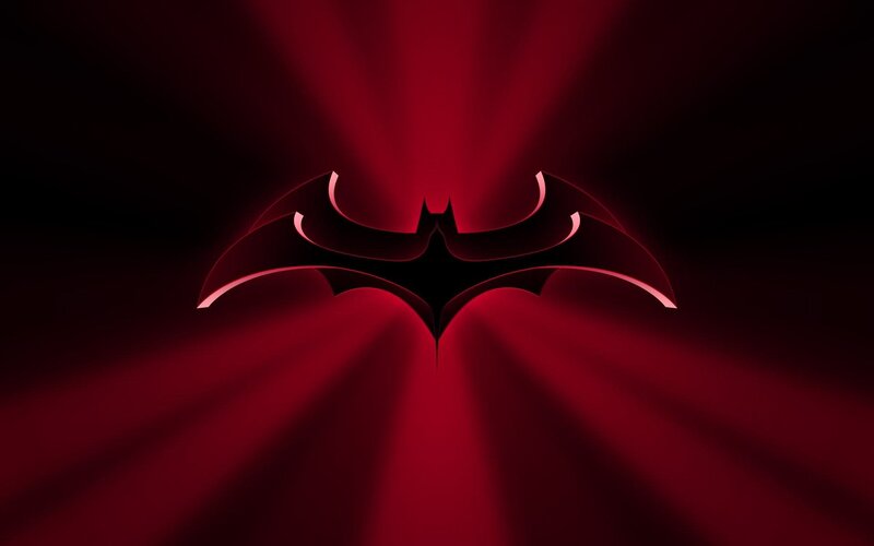 Bat Symbol Logo — Red