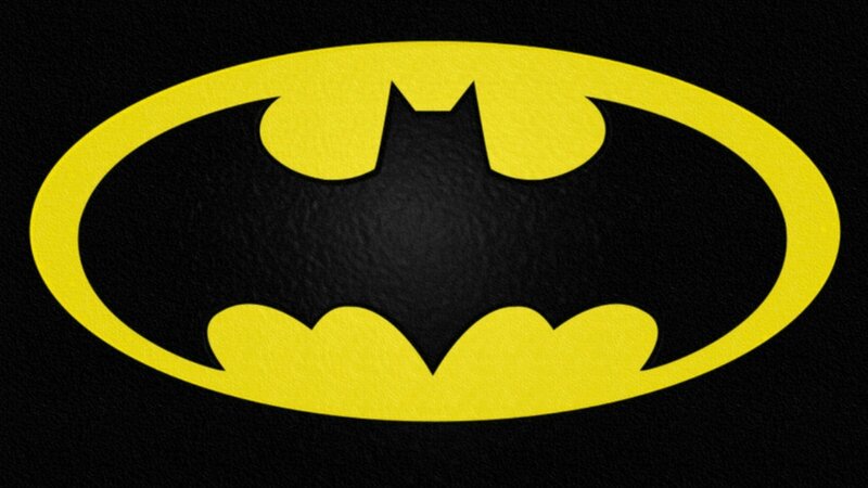 Bat Symbol Logo — Yellow, Bold
