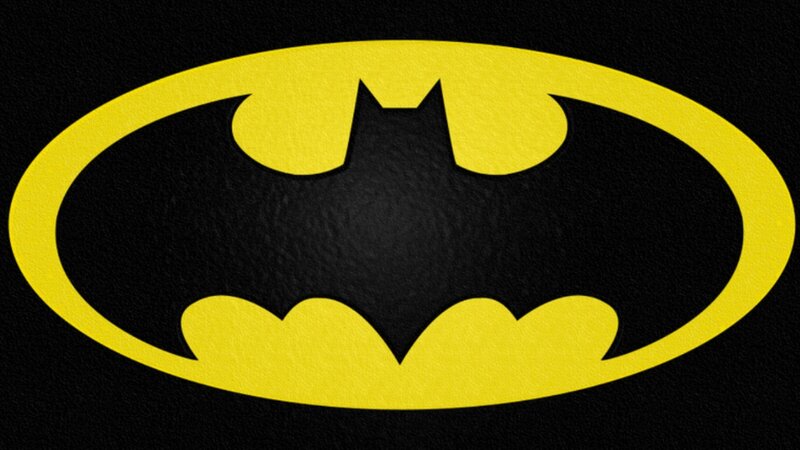Bat Symbol Logo — Yellow