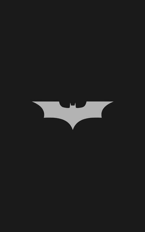 Bat Symbol on Black — Dark