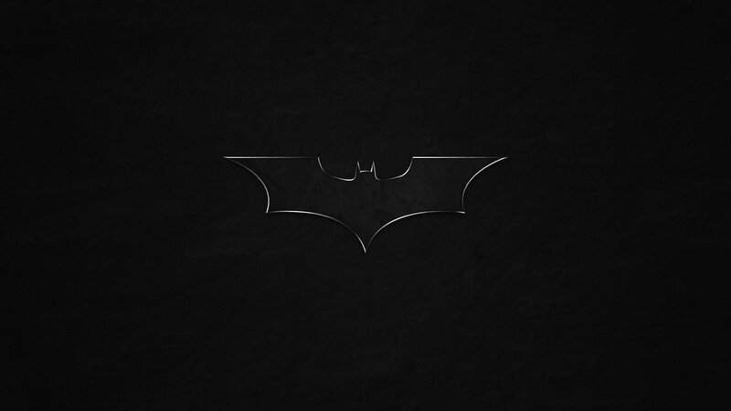 Bat Symbol on Black