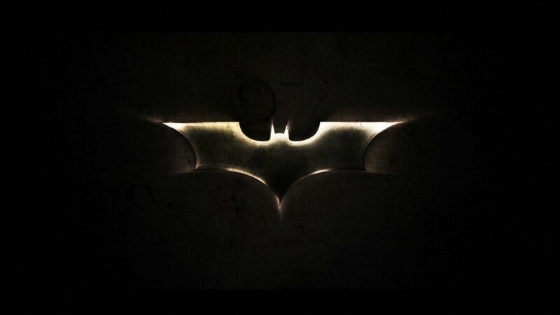 Bat Symbol on Wall — Black, Dramatic, Night, Photograph