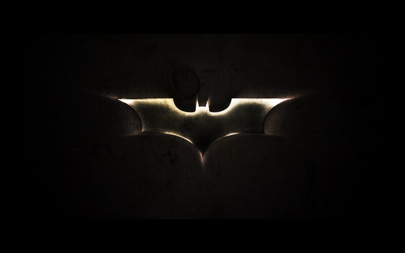 Bat Symbol on Wall — Black
