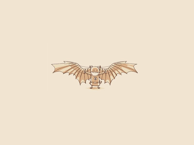 bat-winged character illustration