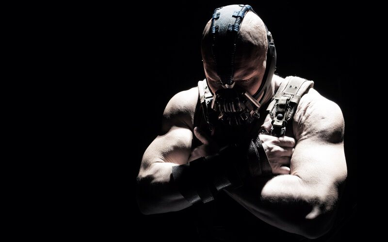 Batarang Character in Mask — Black