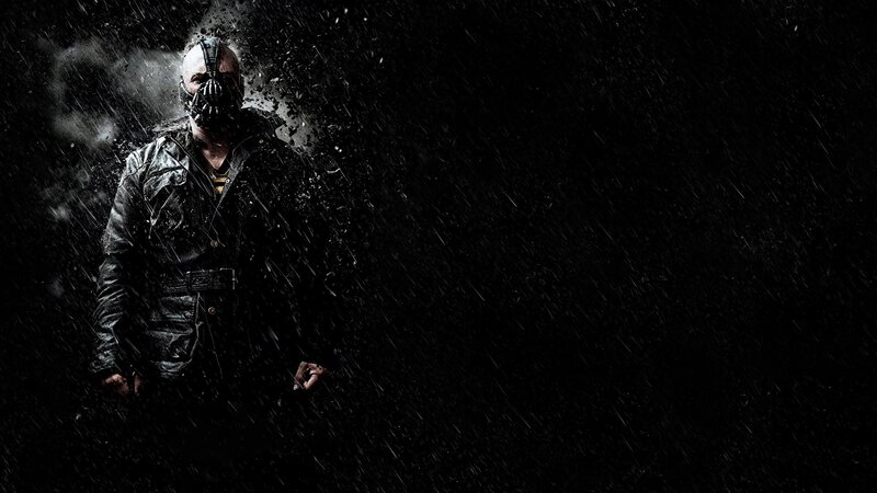 Batarang-wearing Man in Rain — Black, Dramatic