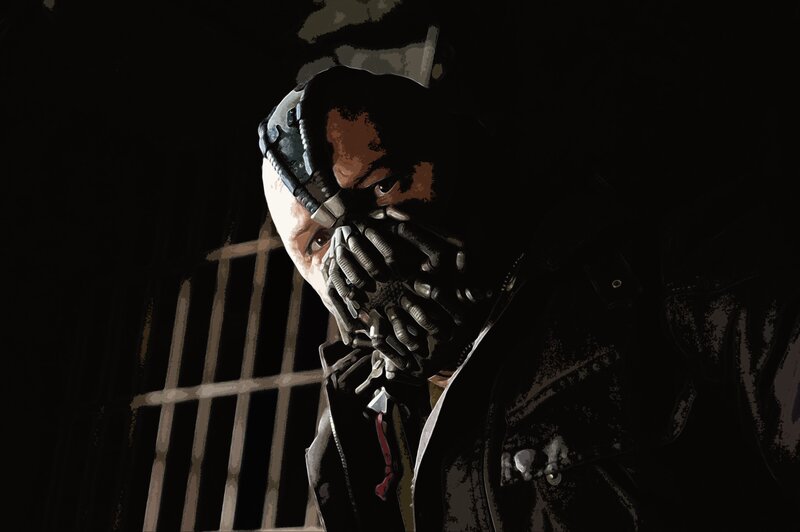 Batarang-wielding Man — Black, Dramatic