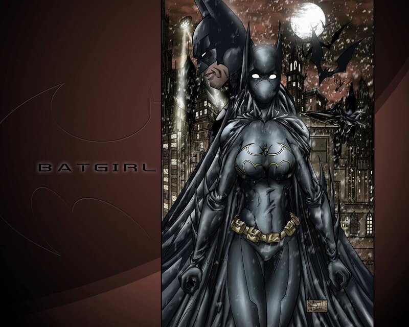 Batgirl and Batman in Gotham
