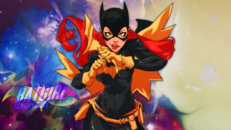 Batgirl Character — Black, Dramatic, Digital Art
