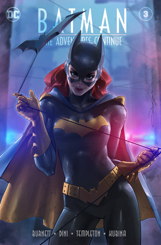 Batgirl Holding a Grappling Hook