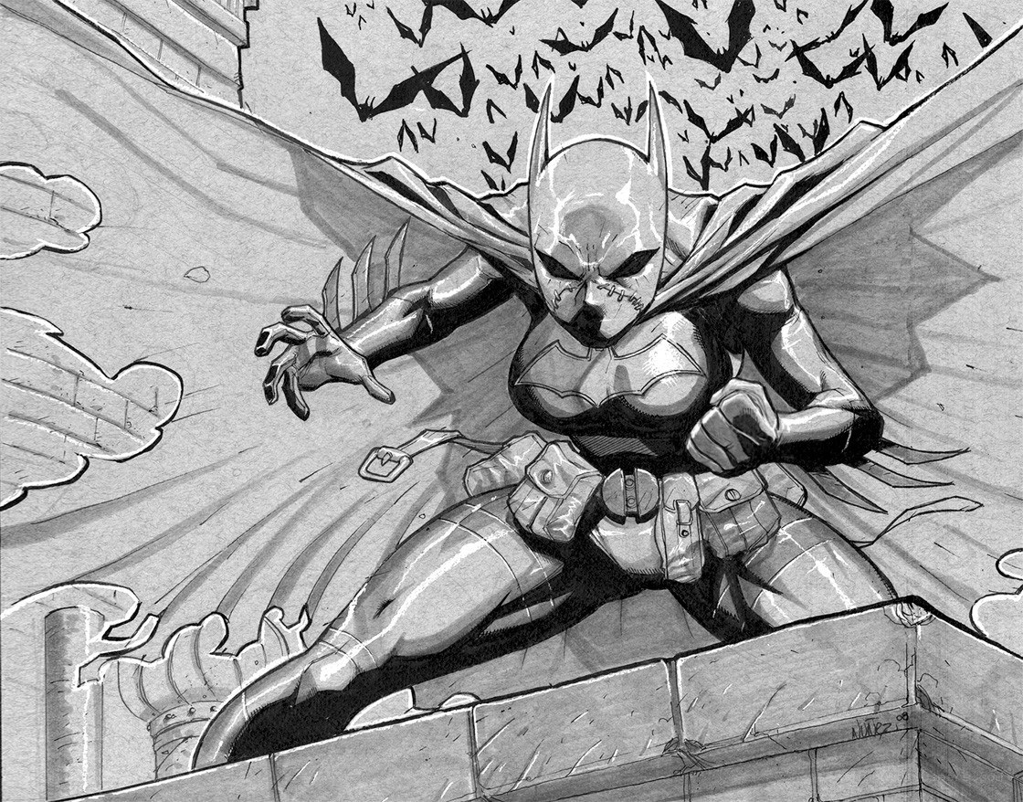 Batgirl in action